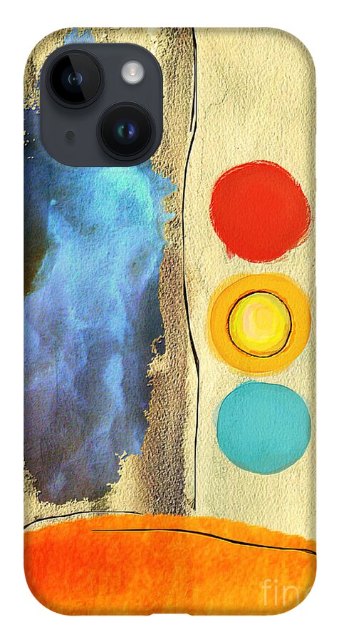 Watercolor iPhone 14 Case featuring the digital art The point by Binka Kirova
