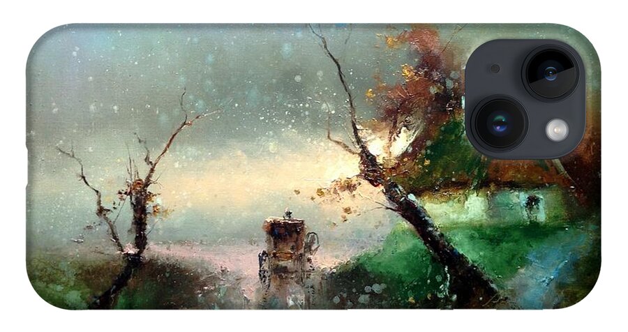 Russian Artists New Wave iPhone Case featuring the painting The Rays of the Morning Sun by Igor Medvedev