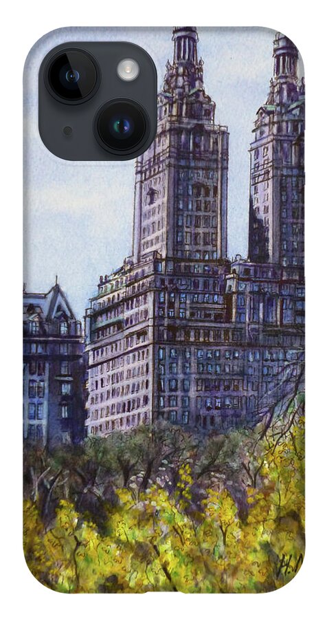 Tne San Remo iPhone 14 Case featuring the painting The San Remo by Henrieta Maneva
