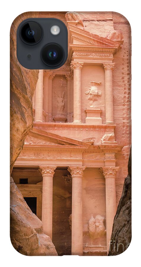 Siq iPhone Case featuring the photograph The Siq and Treasury Petra, Jordan 2 by Perry Rodriguez