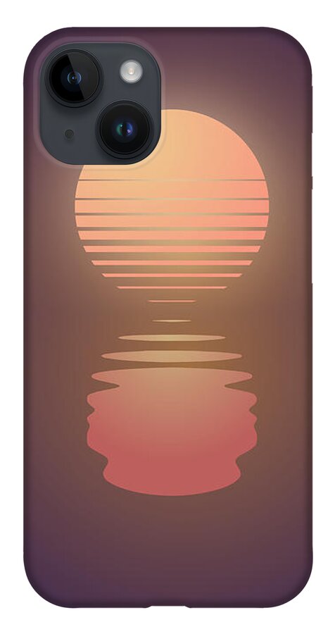 Outrun iPhone Case featuring the digital art The Suns of Time by Jennifer Walsh