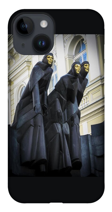Landmarks iPhone Case featuring the photograph Three Muses - Calliope Thalia and Melpomene by Mary Lee Dereske