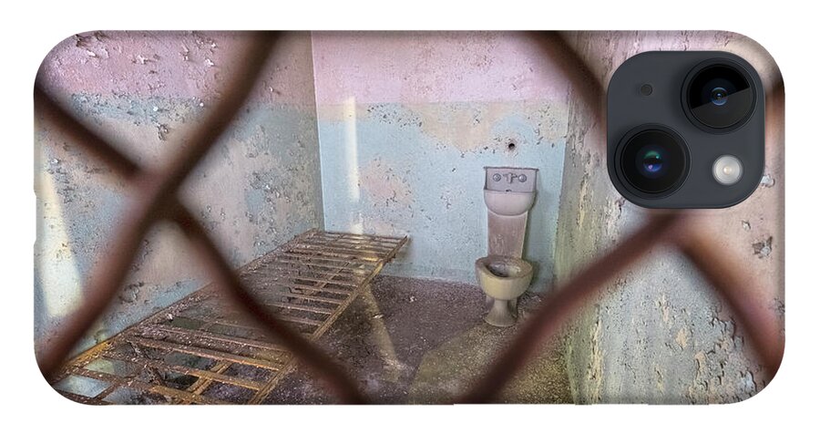 Eastern State Penitentiary iPhone 14 Case featuring the photograph Through The Fence by Tom Singleton