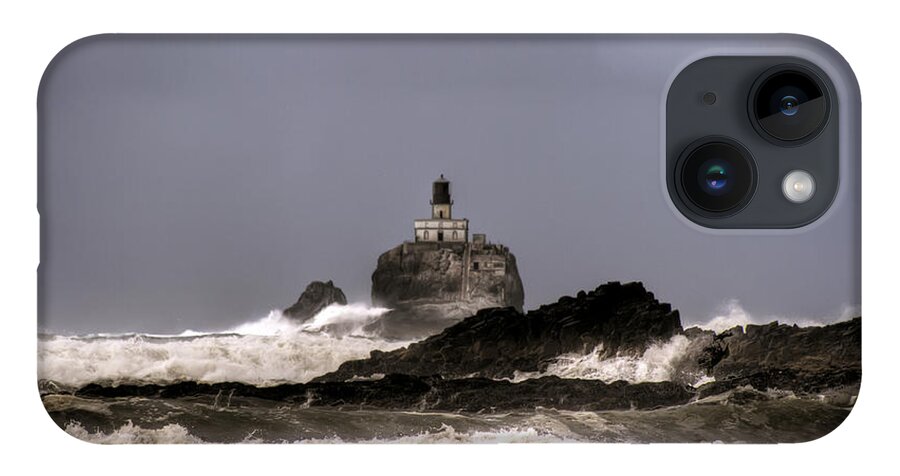 Hdr iPhone 14 Case featuring the photograph Tillamook Lighthouse by Brad Granger