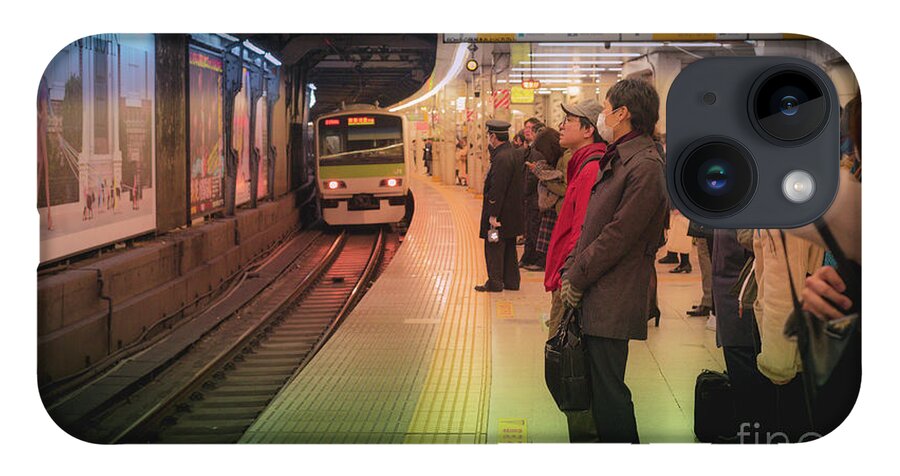 Pedestrians iPhone 14 Case featuring the photograph Tokyo Metro, Japan by Perry Rodriguez