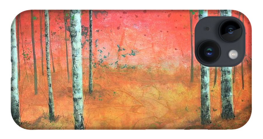 Acrylic iPhone 14 Case featuring the painting Totally Enthralled by Brenda O'Quin