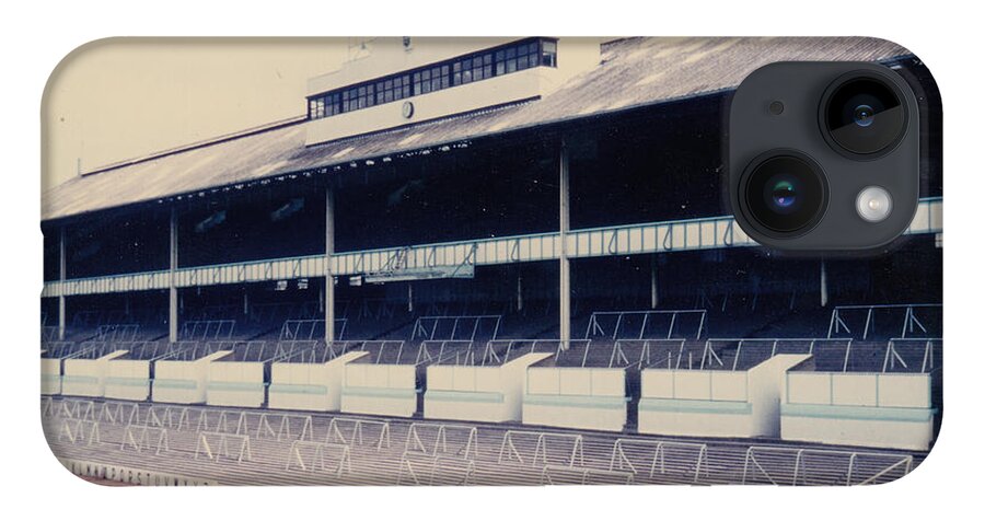  iPhone 14 Case featuring the photograph Tottenham - White Hart Lane - East Stand 1 - Leitch - 1970s by Legendary Football Grounds
