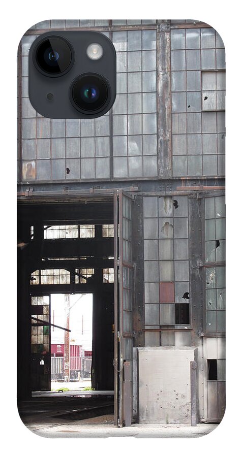 Old Train Repair iPhone 14 Case featuring the photograph Train Repair Station by Feather Redfox
