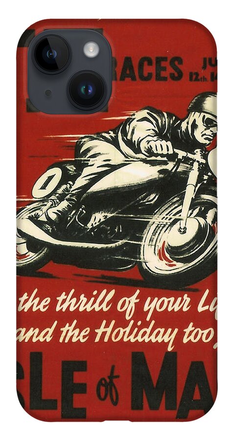 Tt iPhone Case featuring the digital art TT Races 1961 by Georgia Fowler