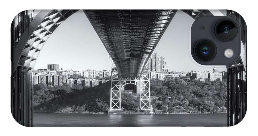 Clarence Holmes iPhone 14 Case featuring the photograph Underneath the George Washington Bridge III by Clarence Holmes