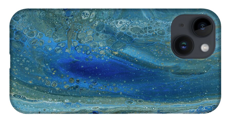 Abstract iPhone 14 Case featuring the painting Underworld by Darice Machel McGuire