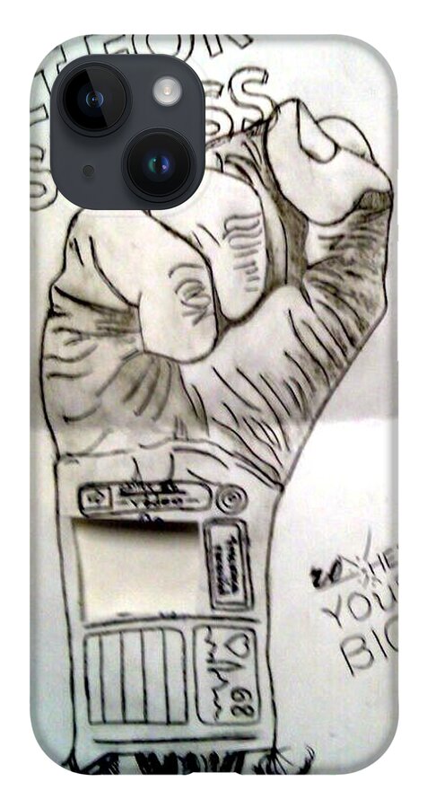 Prison Art iPhone Case featuring the drawing Untitled by GungyRu