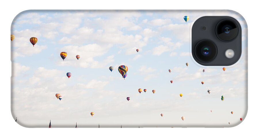 Hot Air Balloons iPhone 14 Case featuring the photograph Up And Away by Charles McCleanon