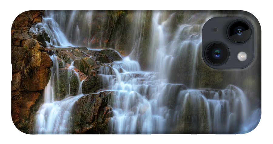 Landscape iPhone 14 Case featuring the photograph Upper Beartooth Falls by Craig J Satterlee