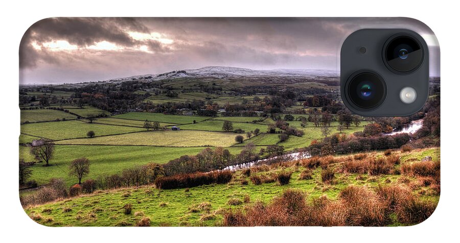 Upper Teesdale iPhone 14 Case featuring the photograph Upper Teesdale in the North Pennines by Jeff Townsend