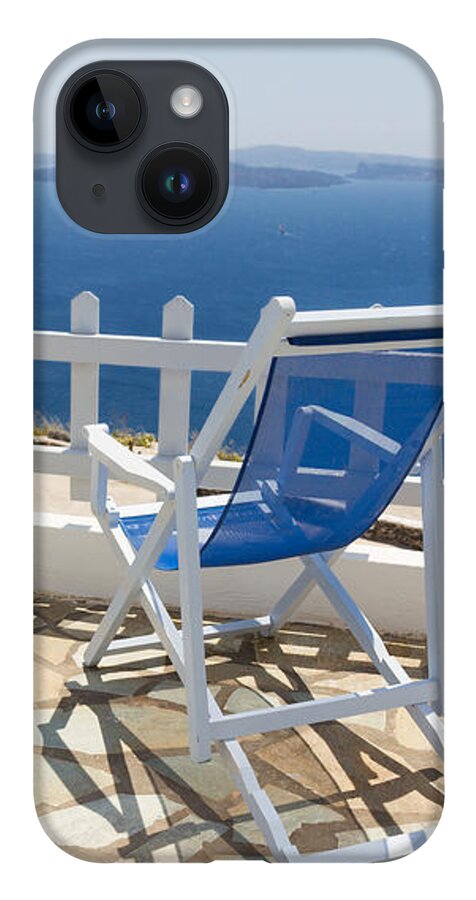 Santorini iPhone 14 Case featuring the photograph Vacations on Santorini by Anastasy Yarmolovich