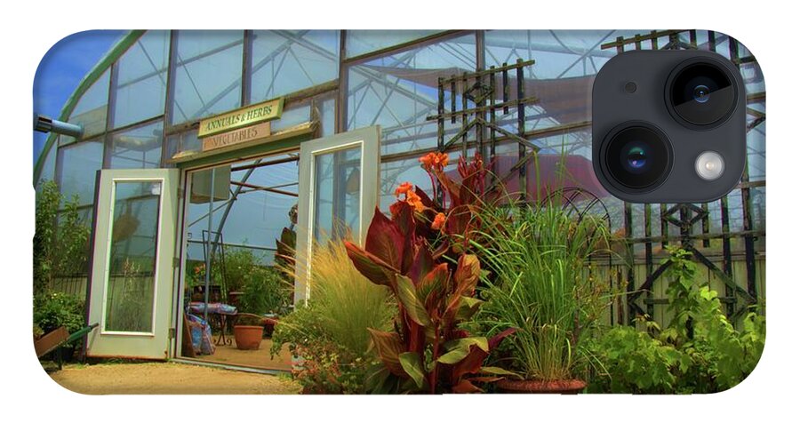 Greenhouse iPhone 14 Case featuring the photograph Vibrant Greenhouse by Tammie Miller