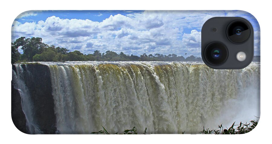 Victoria Falls iPhone 14 Case featuring the photograph Victoria Falls Zimbabwe by Richard Krebs