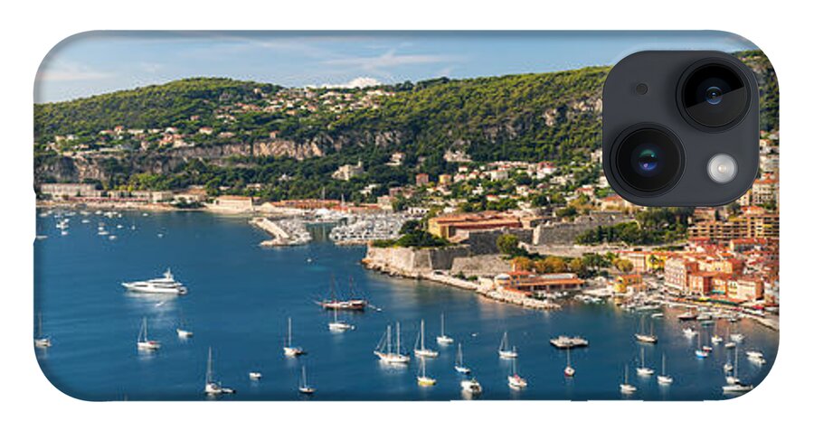 Villefranche-sur-mer iPhone 14 Case featuring the photograph French Riviera panorama by Elena Elisseeva