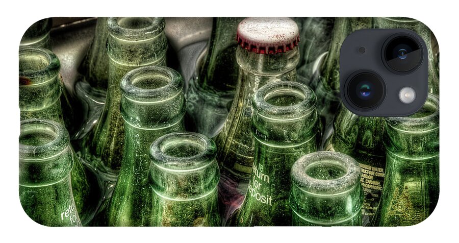 Bottles iPhone 14 Case featuring the photograph Vintage Coke Bottles by Mike Eingle