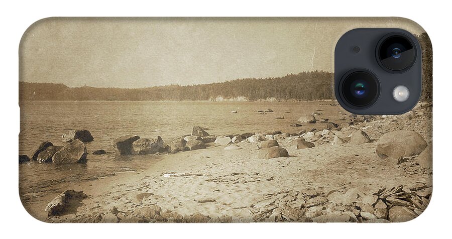 Michigan iPhone 14 Case featuring the photograph Vintage Lake Superior by Phil Perkins