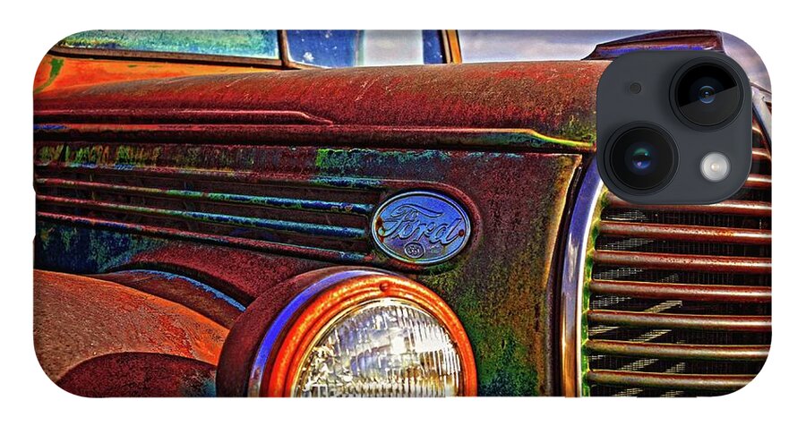 Vintage iPhone 14 Case featuring the photograph Vintage Rust N Colors by Amanda Smith