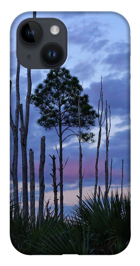Sunset iPhone 14 Case featuring the photograph Violet Skies by Artful Imagery