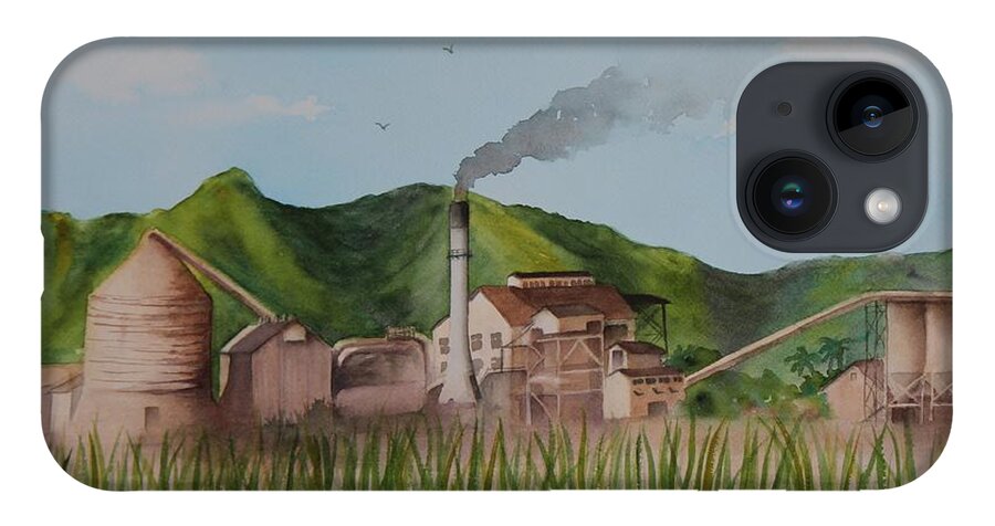 Waialua iPhone Case featuring the painting Waialua Sugar Mill by Kelly Miyuki Kimura