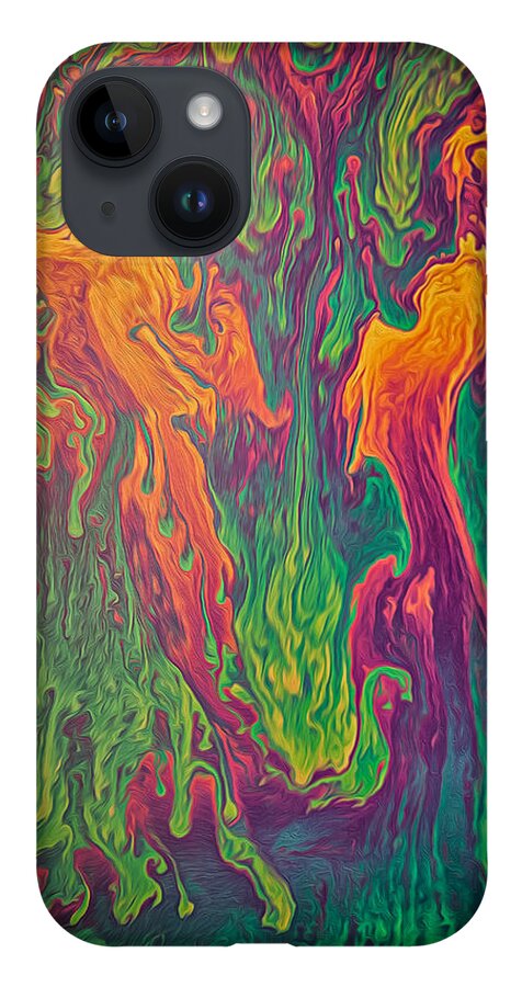 Atmosphere iPhone 14 Case featuring the photograph Wall of Soap Film by Rikk Flohr