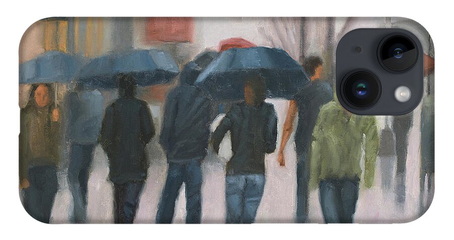 Rain iPhone 14 Case featuring the painting Wash Out by Tate Hamilton