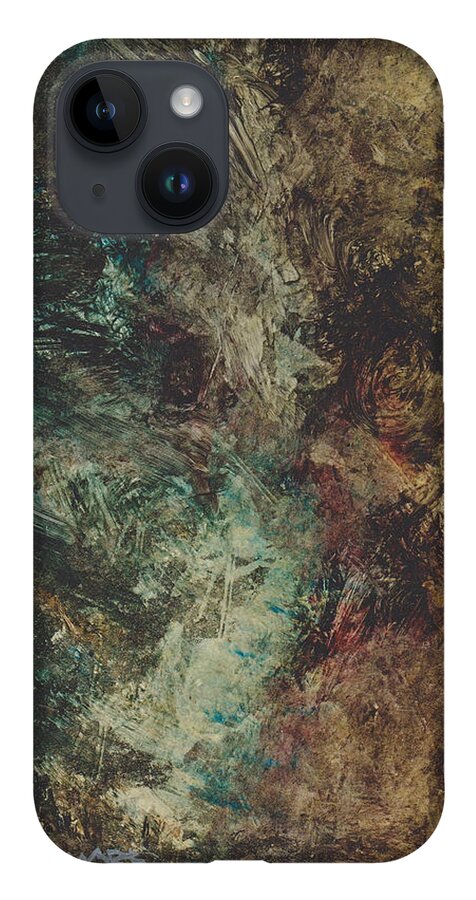 Waterfall iPhone 14 Case featuring the painting Waterfall 2 by David Ladmore