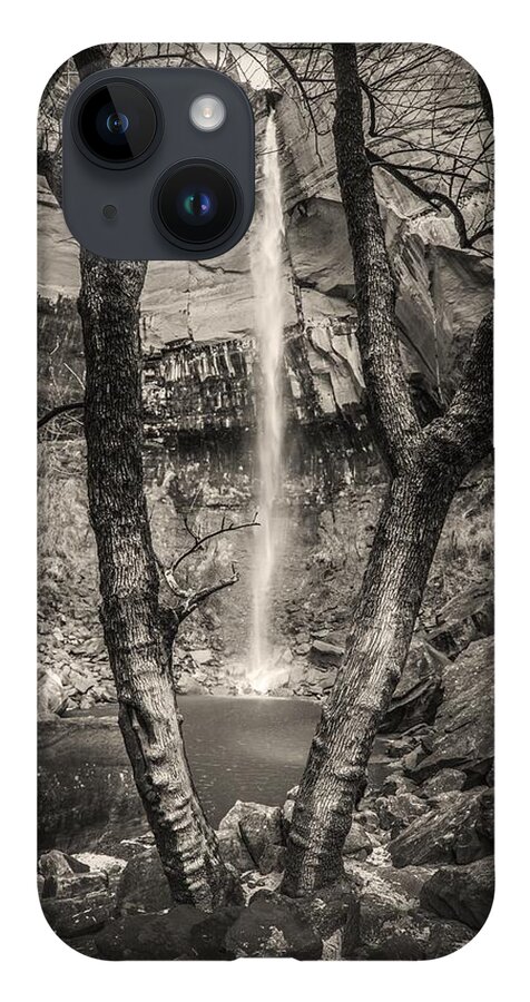 Springdale iPhone 14 Case featuring the photograph Waterfall at Upper Emerald Pool by Owen Weber