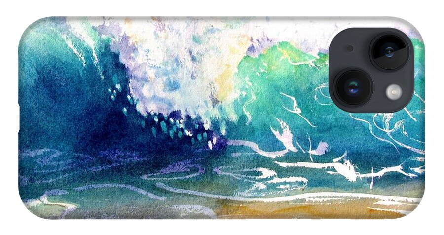 Wave iPhone Case featuring the painting Wave Color by Carlin Blahnik CarlinArtWatercolor