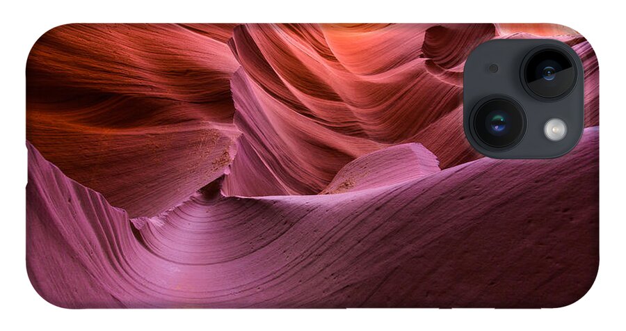 Lower Antelope Canyon iPhone 14 Case featuring the photograph Waves-Lower Antelope Canyon by Tim Bryan