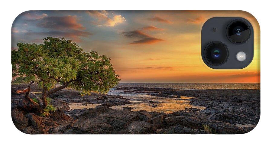Sunset iPhone 14 Case featuring the photograph Wawaloli Beach Sunset by Susan Rissi Tregoning