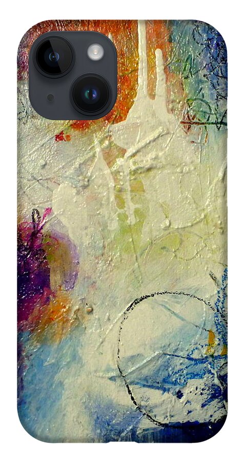 Abstract Painting iPhone 14 Case featuring the painting We Should Be Dancing by Tracy Bonin