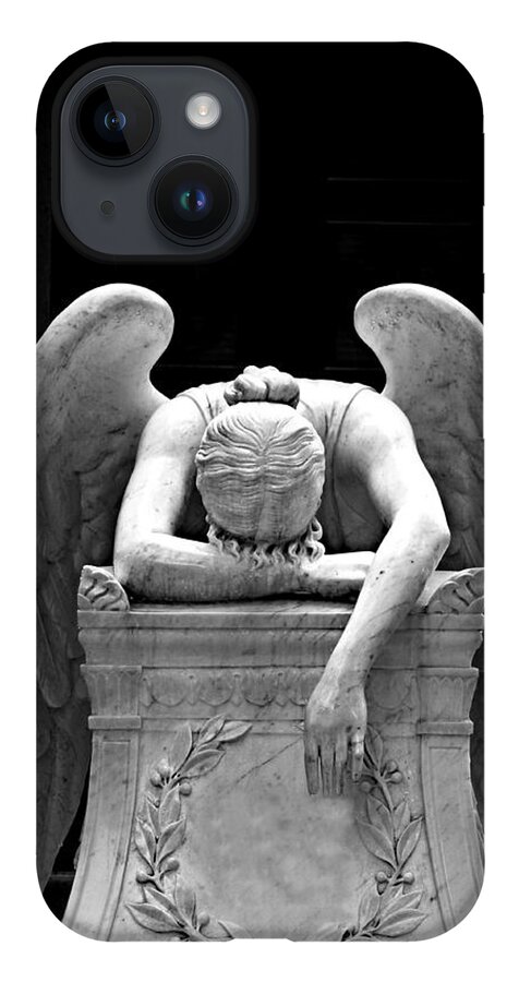 Weeping Angel iPhone 14 Case featuring the photograph Weeping Angel by Dark Whimsy