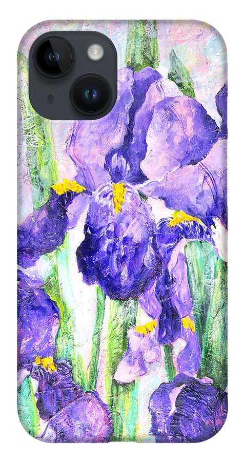 Iris iPhone 14 Case featuring the painting Welcome to Spring by Sally Quillin