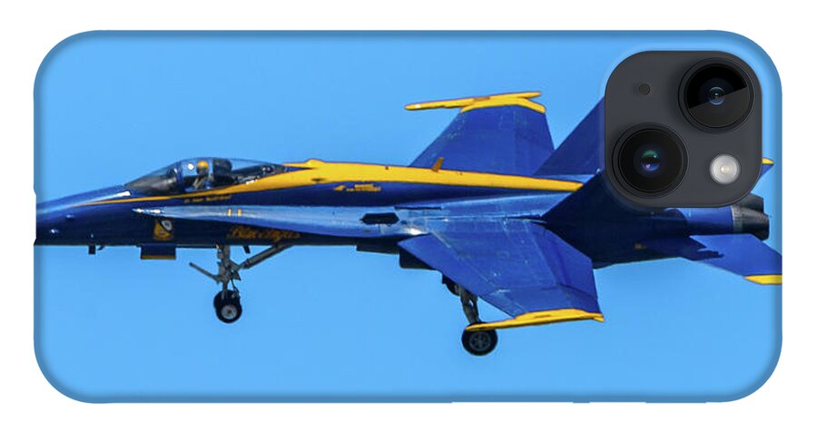 Blue Angels iPhone 14 Case featuring the photograph Wheels Down by Jerry Cahill