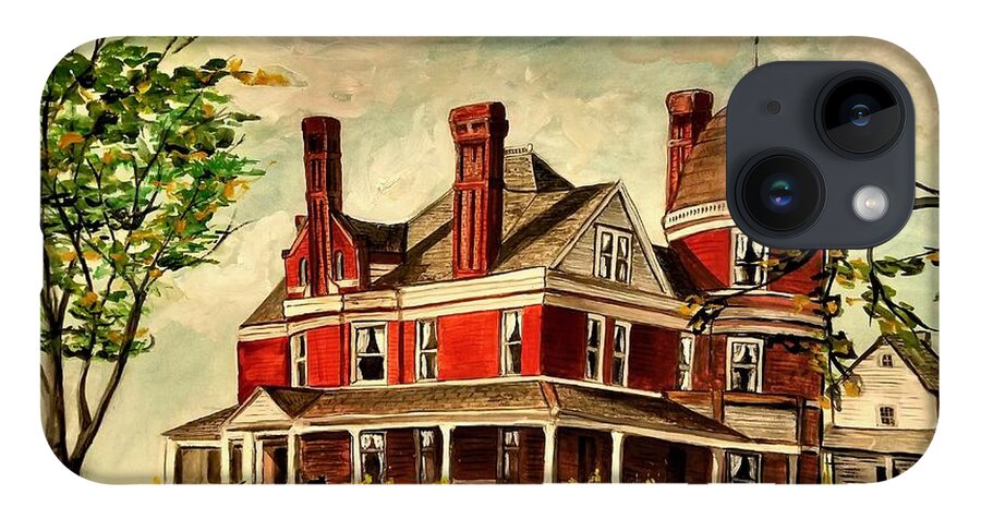 White Hall iPhone Case featuring the painting White Hall by Alexandria Weaselwise Busen
