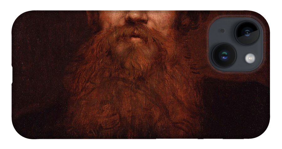 William Blake Richmond iPhone Case featuring the painting William Holman Hunt by William Blake Richmond