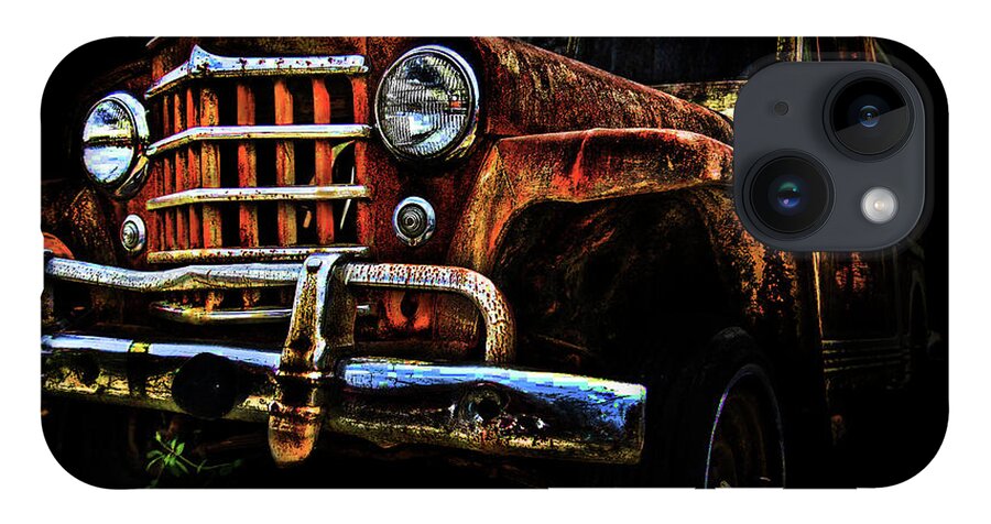 Willy's Station Wagon iPhone 14 Case featuring the photograph Willy's Station Wagon by Glenda Wright