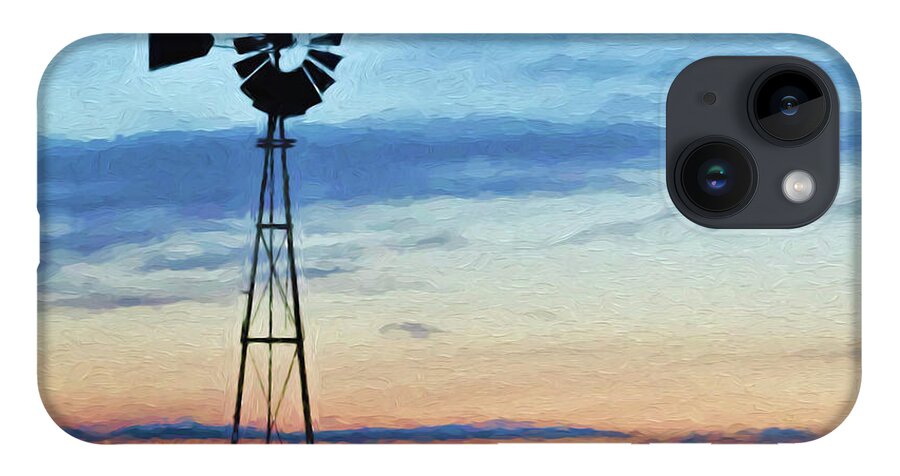 Kansas iPhone 14 Case featuring the photograph Windmill Art -008 by Rob Graham