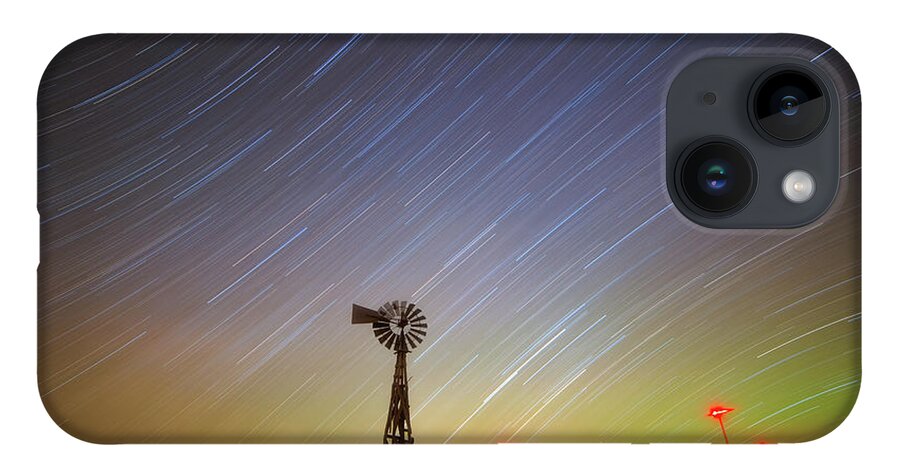 Windmills iPhone 14 Case featuring the photograph Windmills and Stars by Darren White