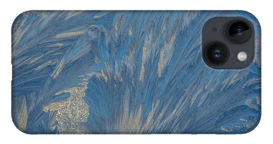 Cheryl Baxter Photography iPhone Case featuring the photograph Window Frost Art by Cheryl Baxter