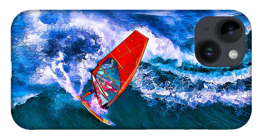 Windsurfer iPhone 14 Case featuring the photograph Windsurfer Joy by ABeautifulSky Photography by Bill Caldwell
