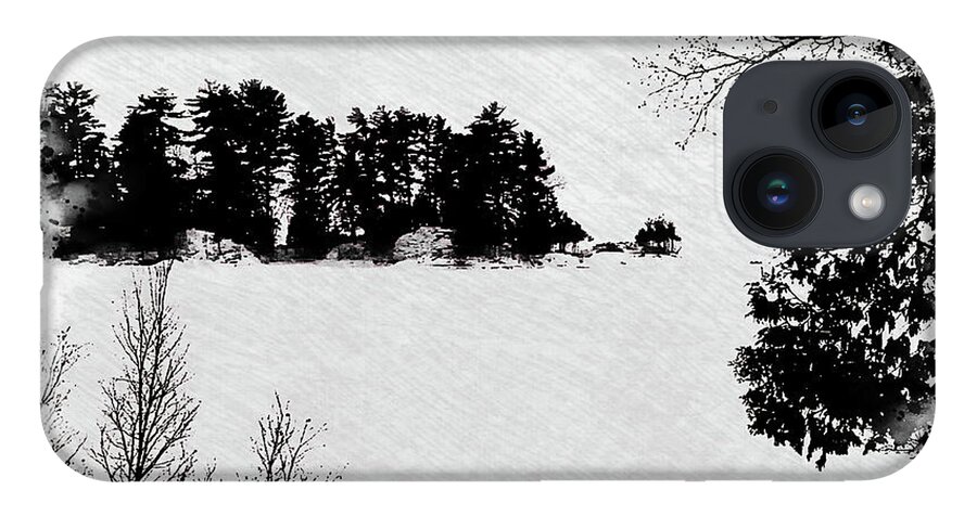  iPhone 14 Case featuring the photograph Winter Island Pe by Burney Lieberman