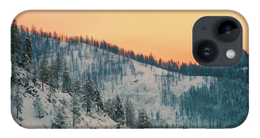 Mountain iPhone 14 Case featuring the photograph Winter Mountainscape by Troy Stapek