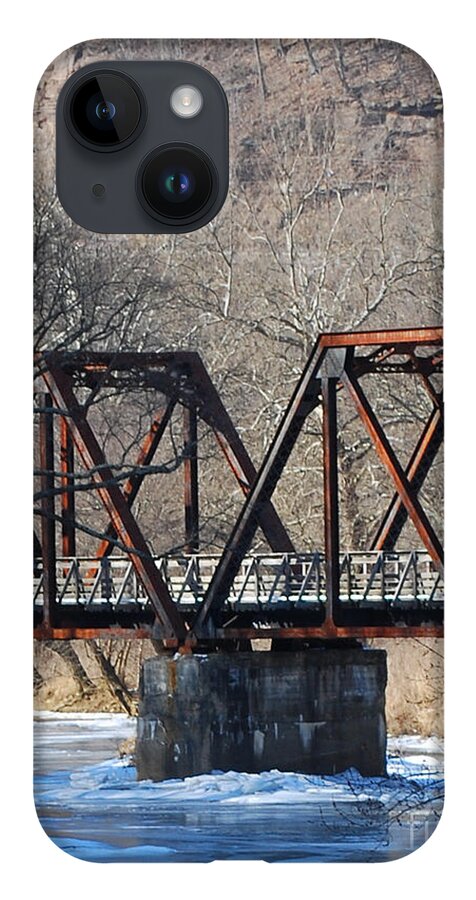 Trestle iPhone 14 Case featuring the photograph Winter On Knapps Creek by Randy Bodkins