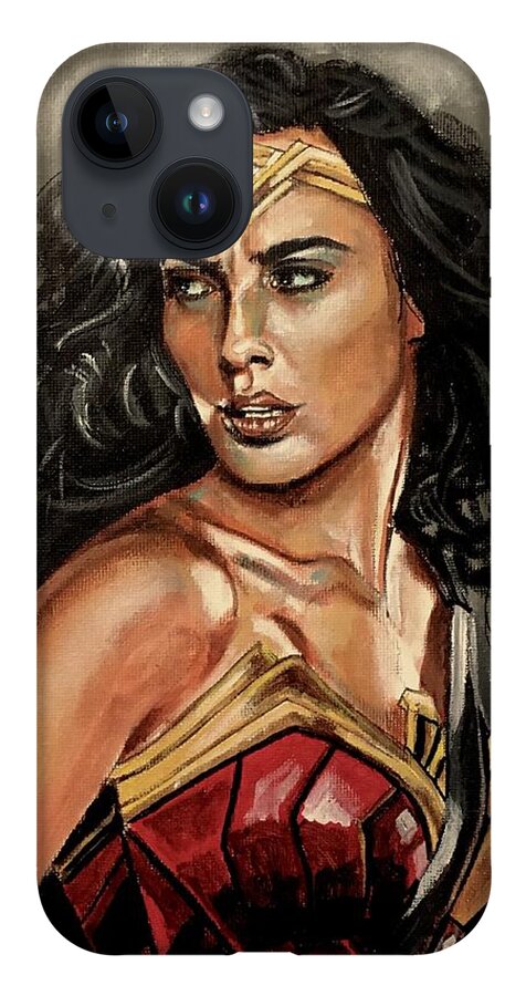 Wonder Woman iPhone Case featuring the painting Wonder Woman by Joel Tesch